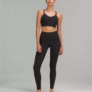 Lululemon Black Sports Bra and Leggings Set